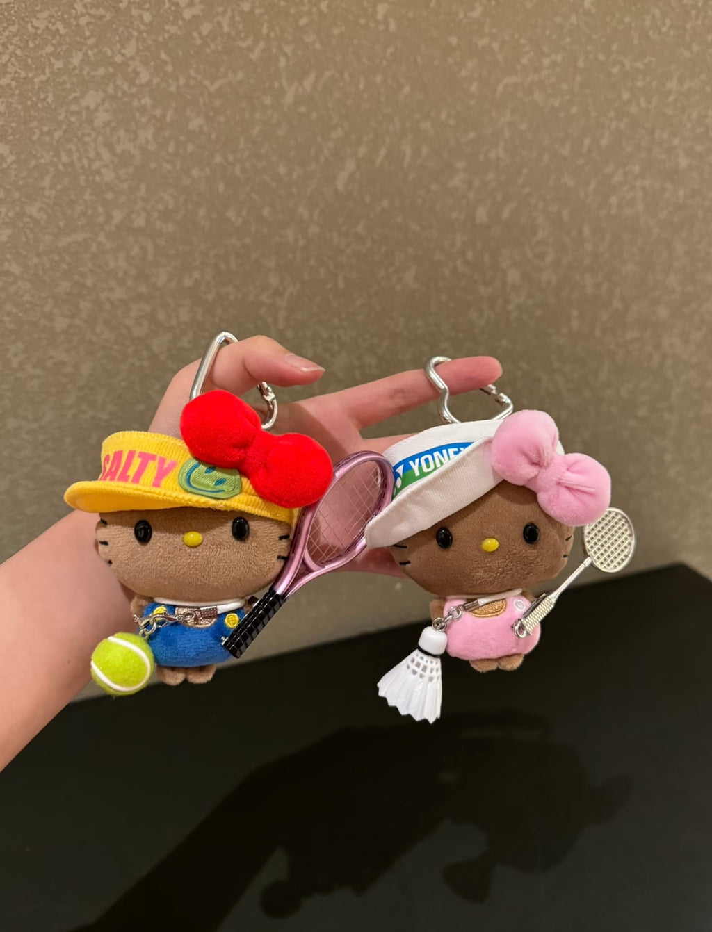 【Handmade】Hello Kitty plush toy bag charm