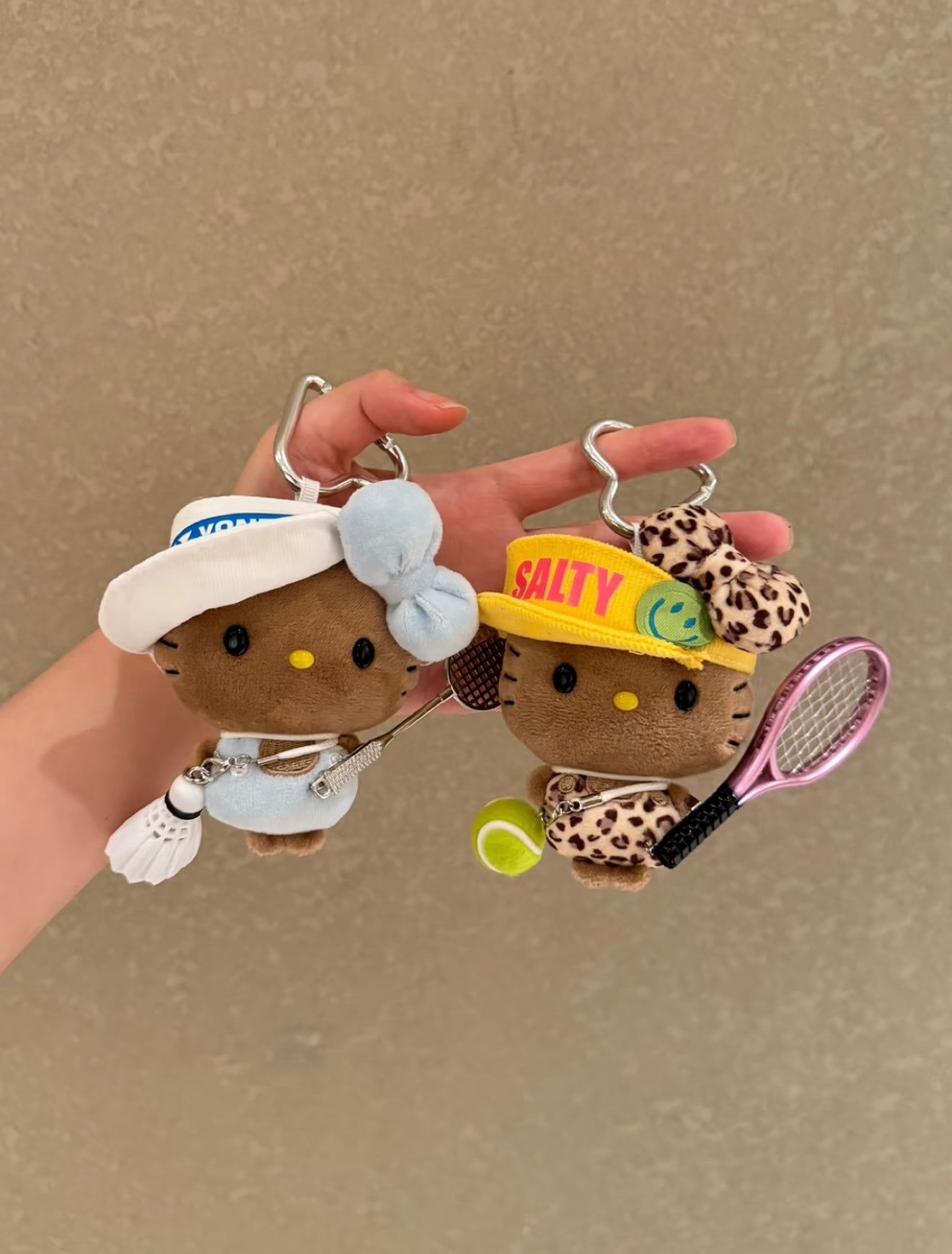 【Handmade】Hello Kitty plush toy bag charm