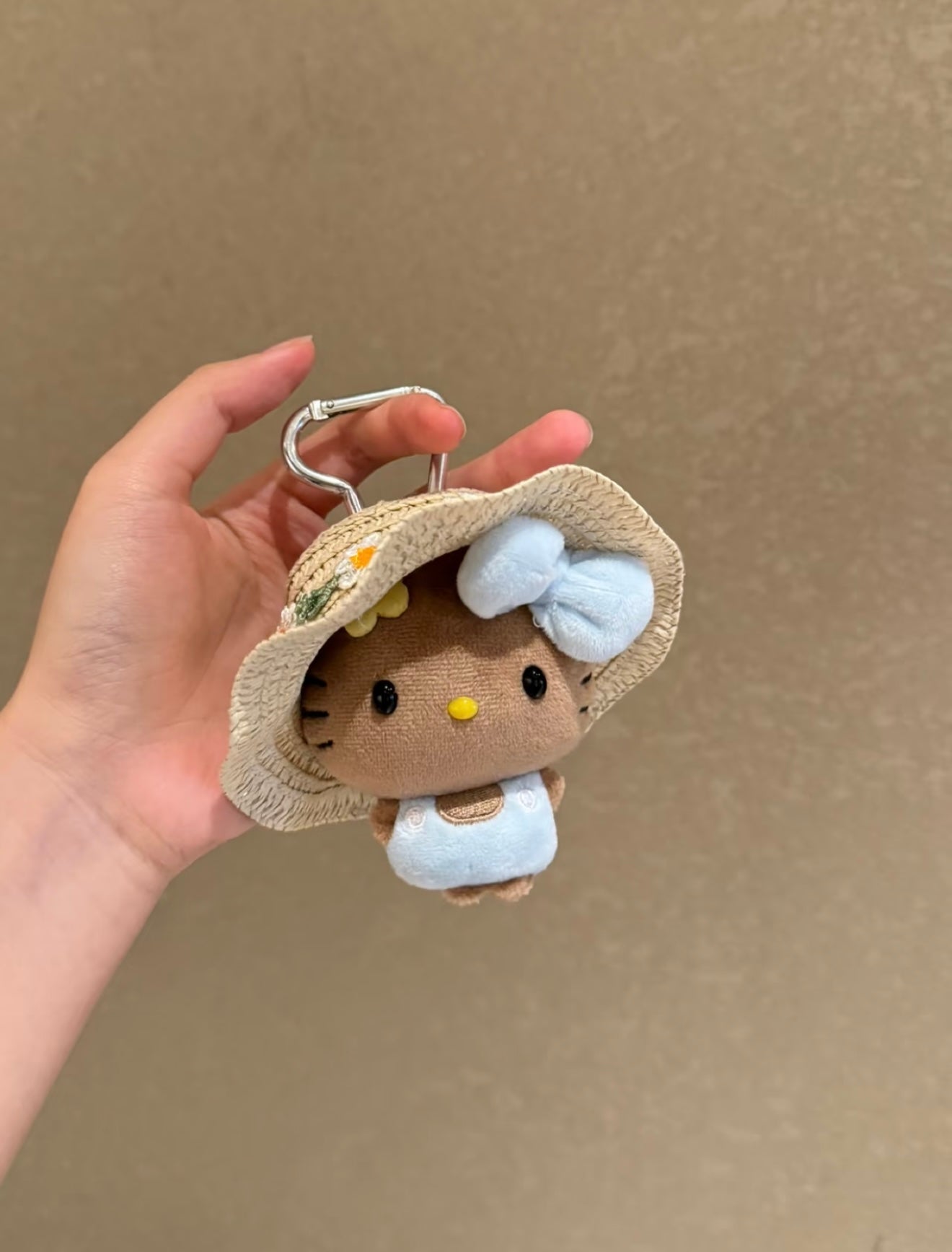 【Handmade】Hello Kitty plush toy bag charm key chain