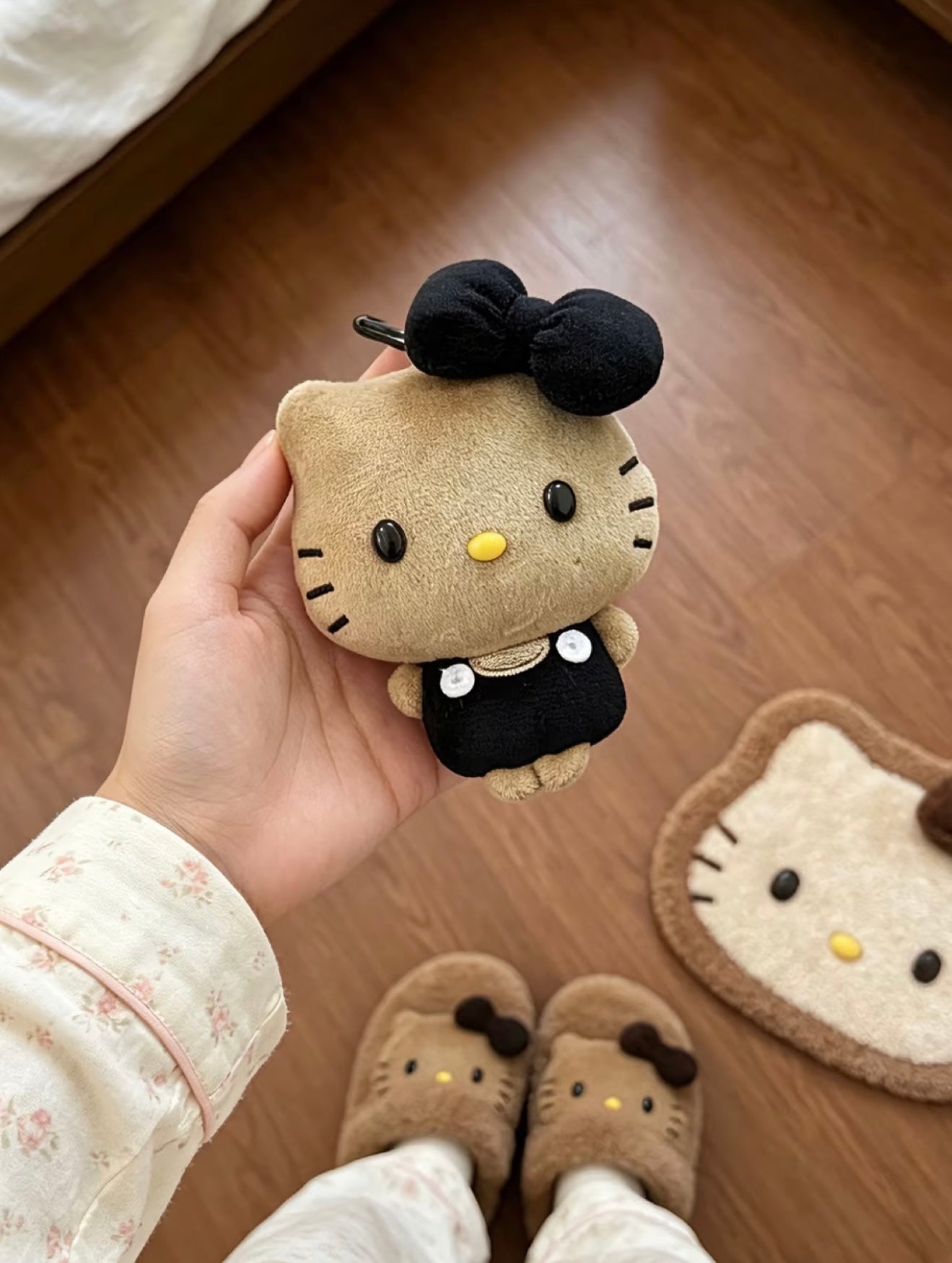 【Handmade】Hello Kitty plush toy bag charm key chain