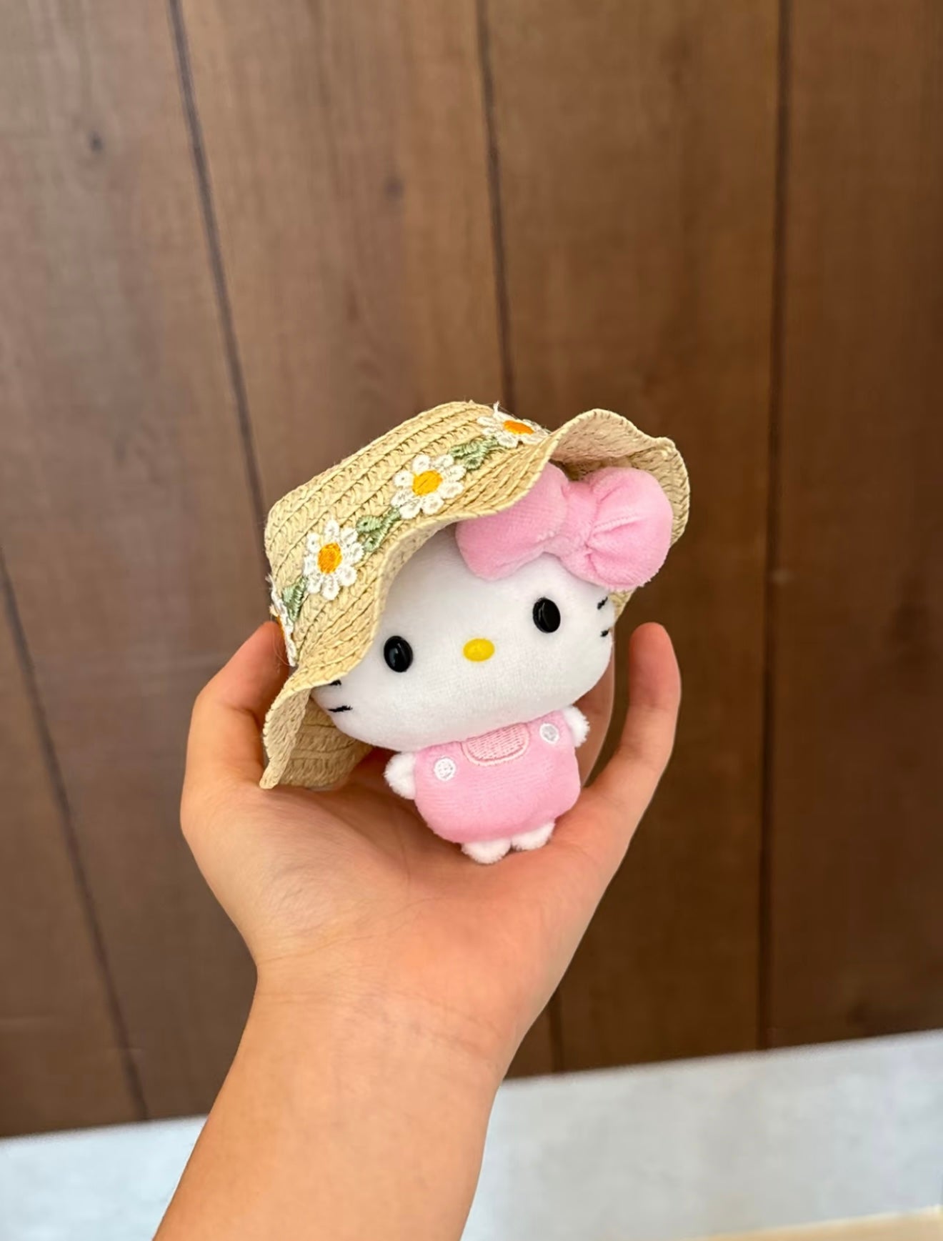 【Handmade】Hello Kitty plush toy bag charm key chain