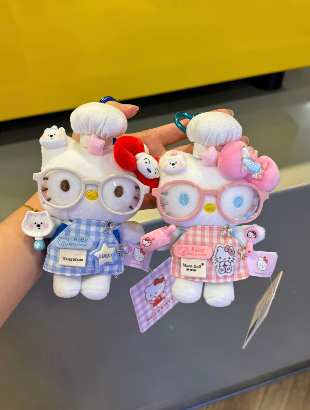 Hello Kitty plush toy bag charm key chain