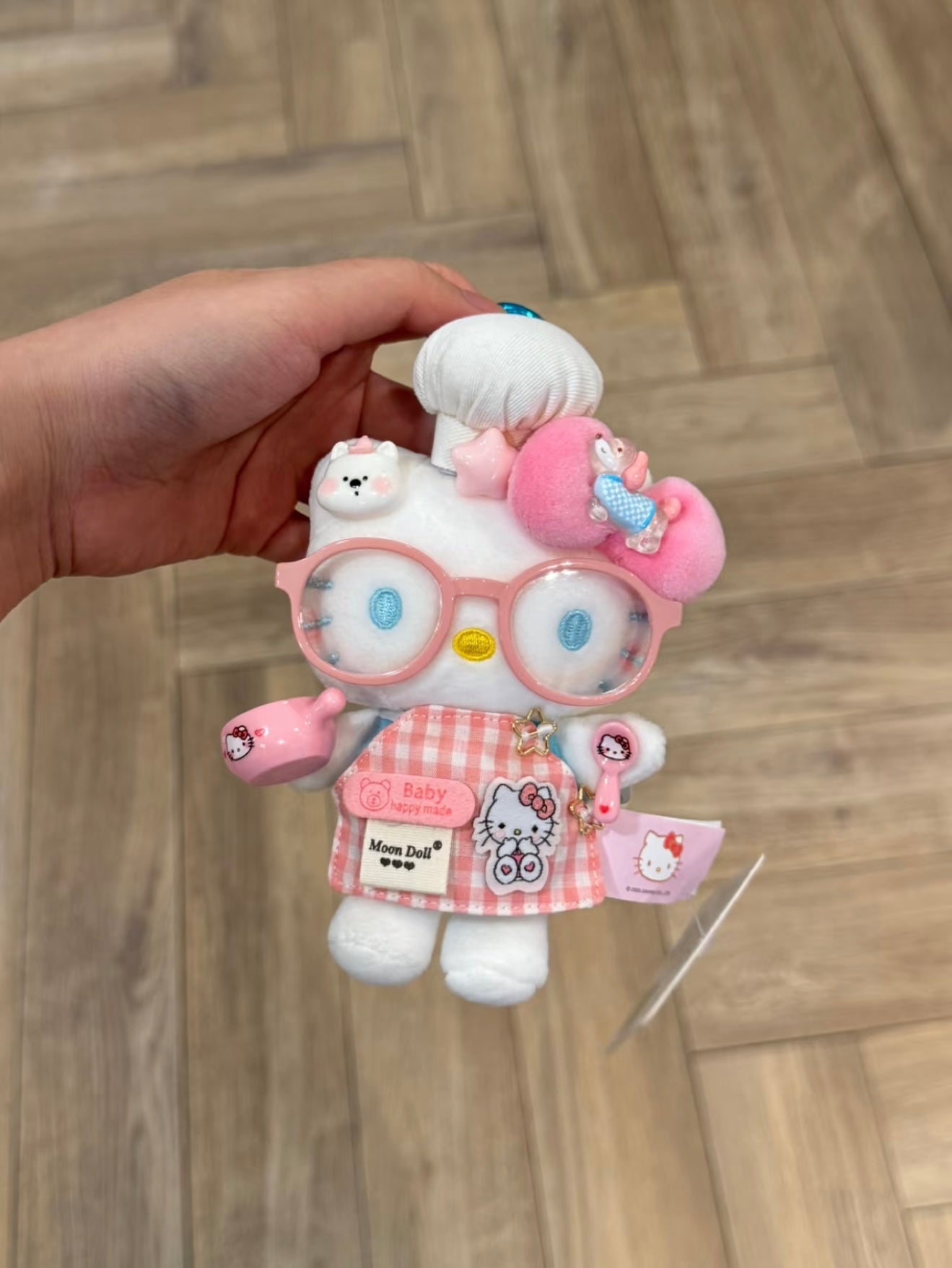 Hello Kitty plush toy bag charm key chain