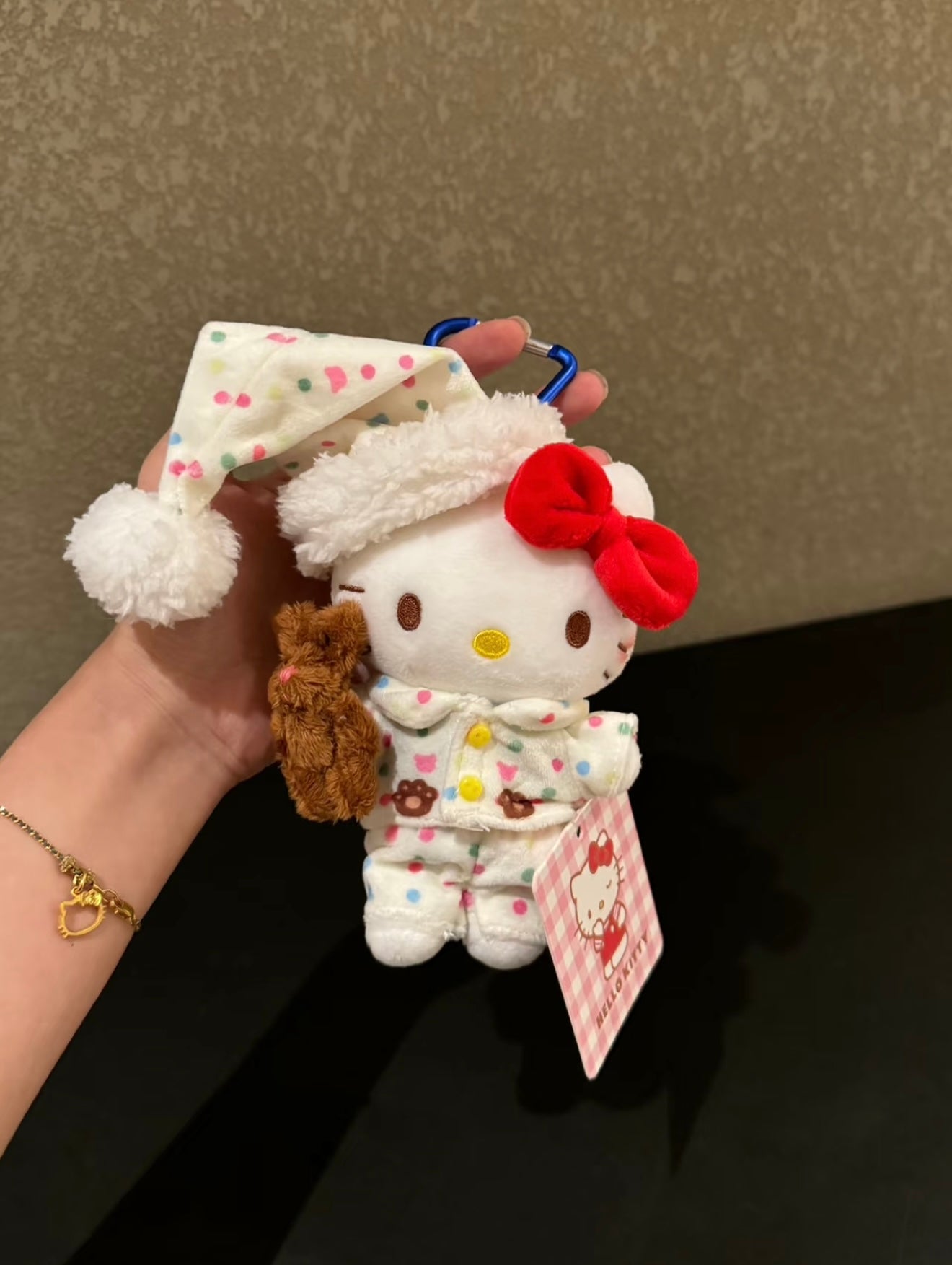 Hello Kitty plush toy bag charm key chain
