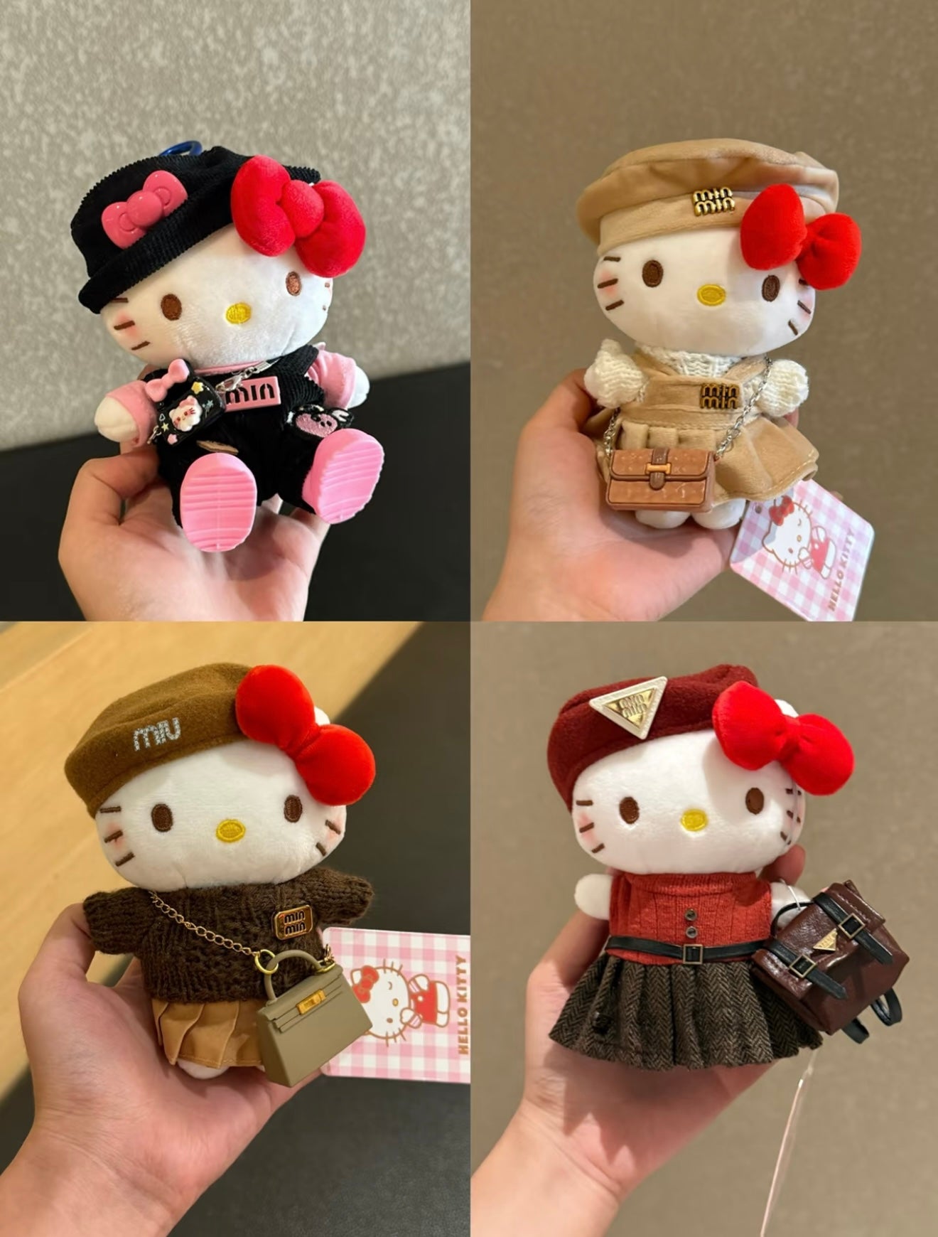 Hello Kitty plush toy bag charm key chain