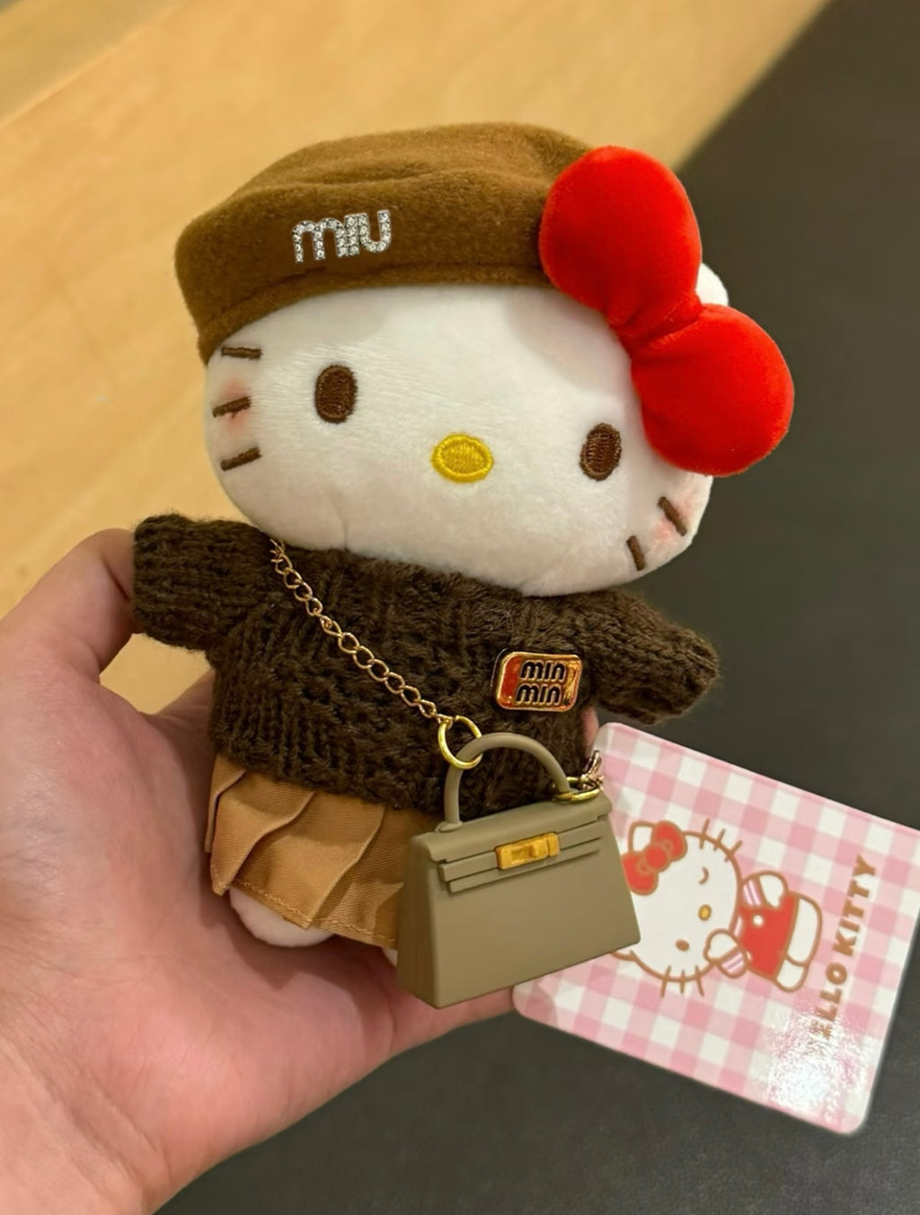 Hello Kitty plush toy bag charm key chain