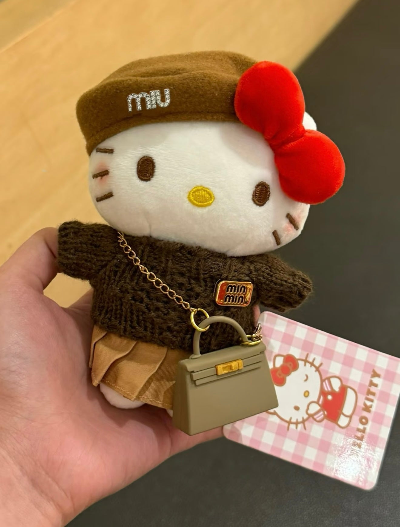 Hello Kitty plush toy bag charm key chain