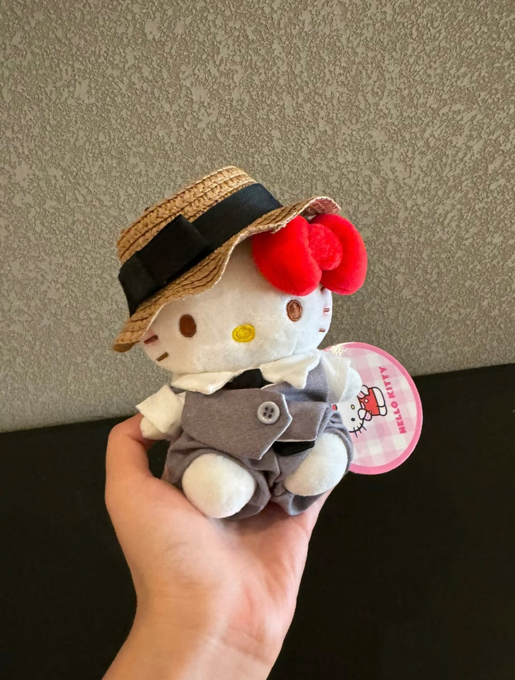 Hello Kitty in wedding dress and suit plush toy bag charm key chain