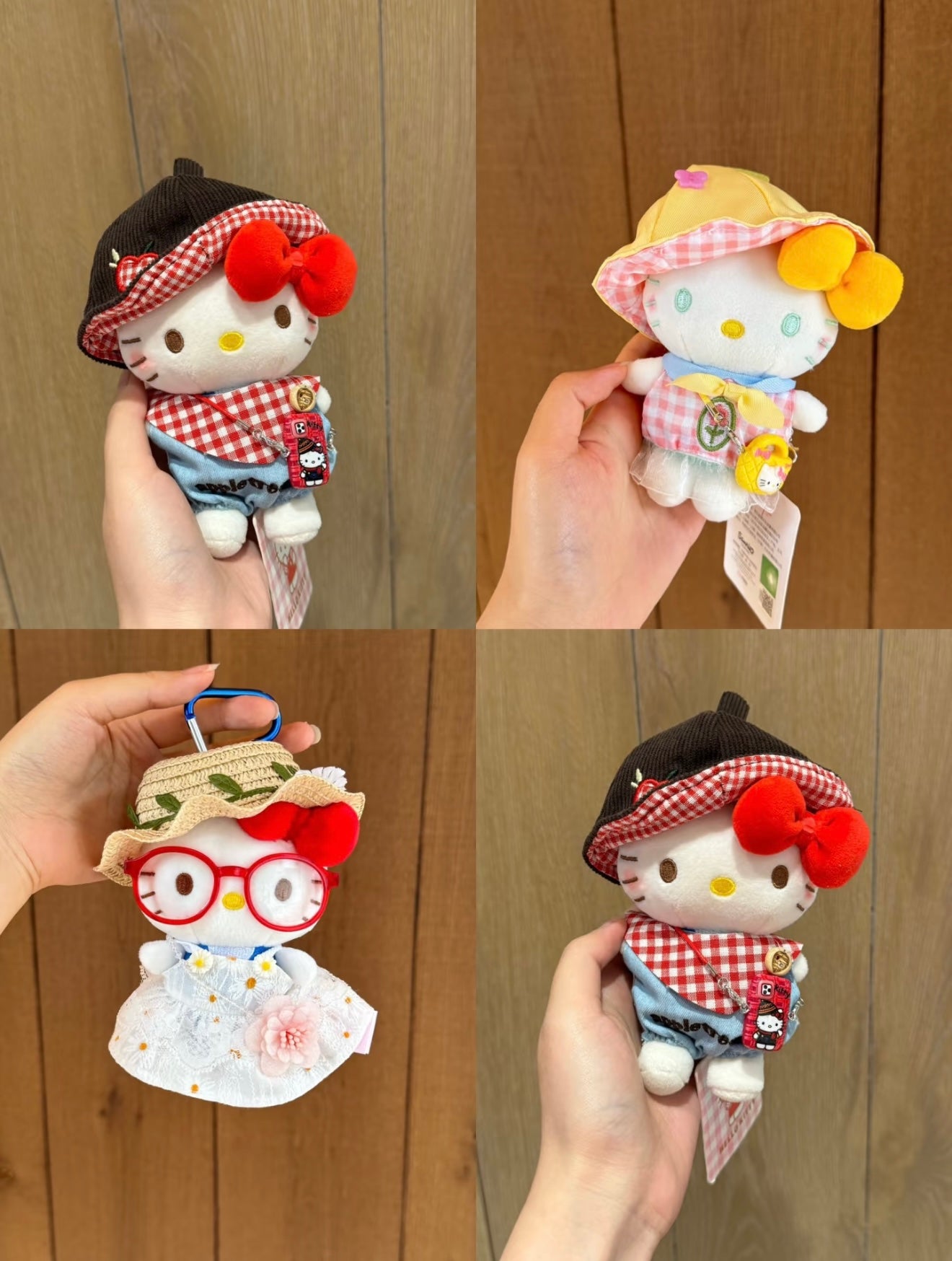 Hello Kitty plush toy bag charm key chain