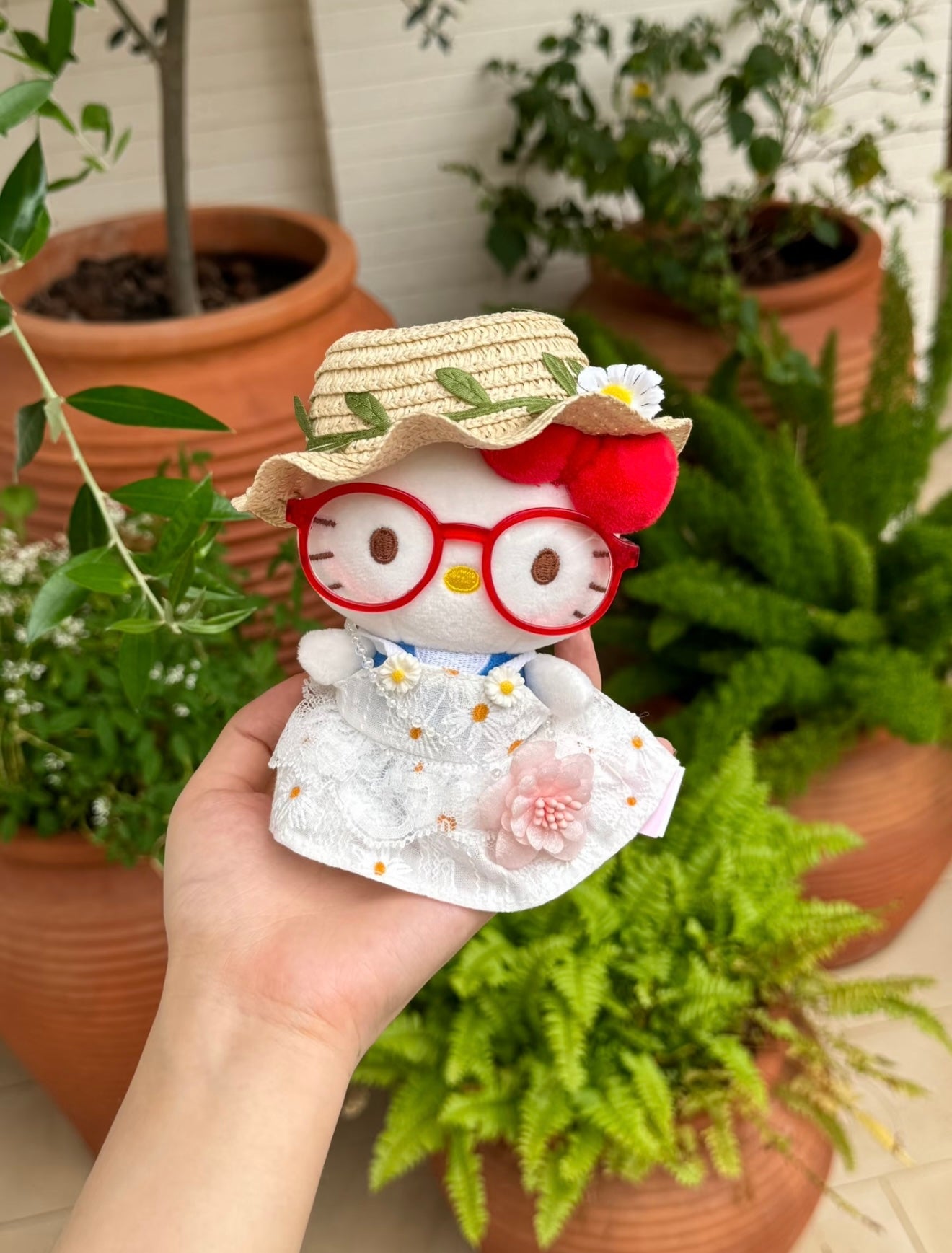 Hello Kitty plush toy bag charm key chain