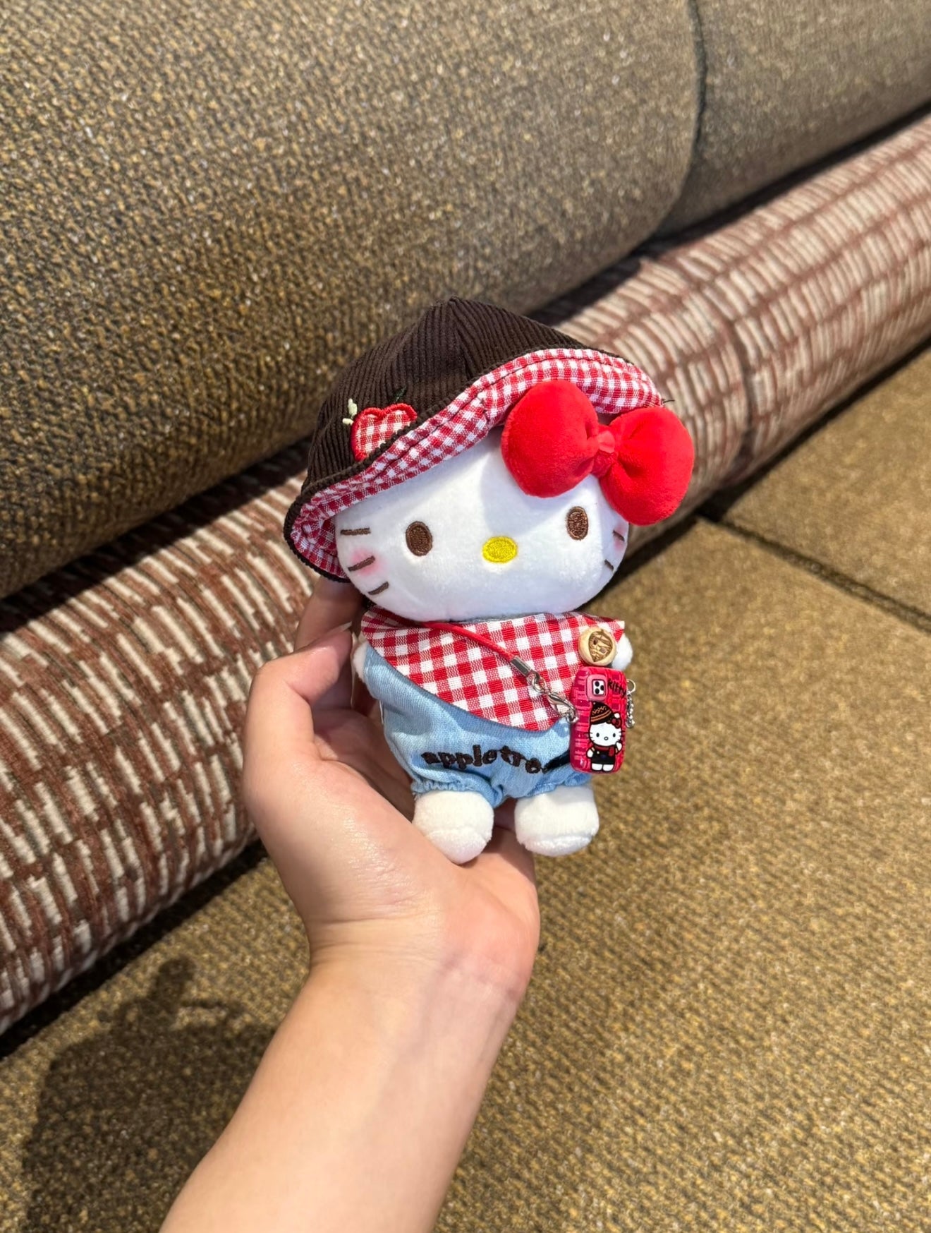 Hello Kitty plush toy bag charm key chain