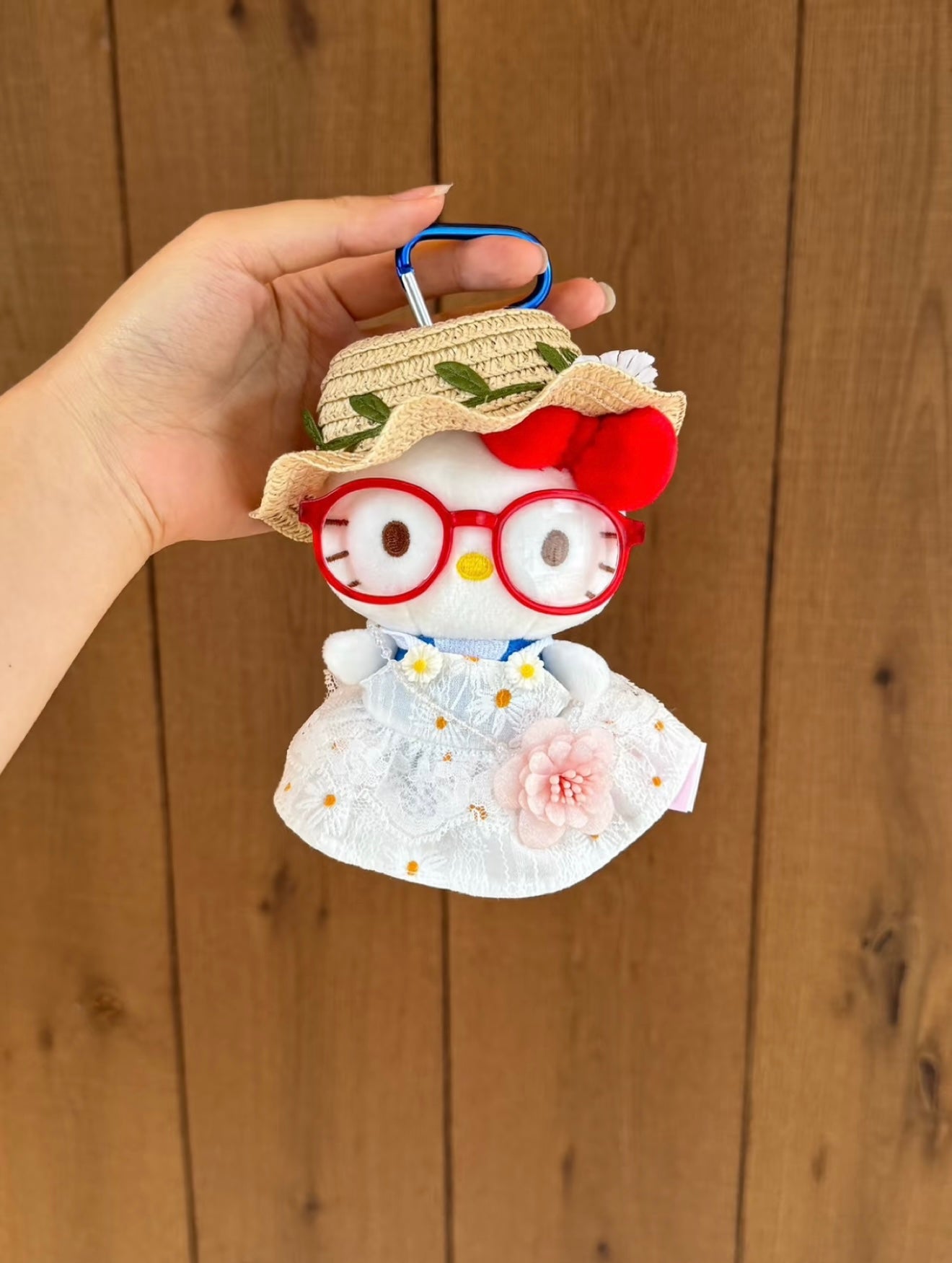 Hello Kitty plush toy bag charm key chain