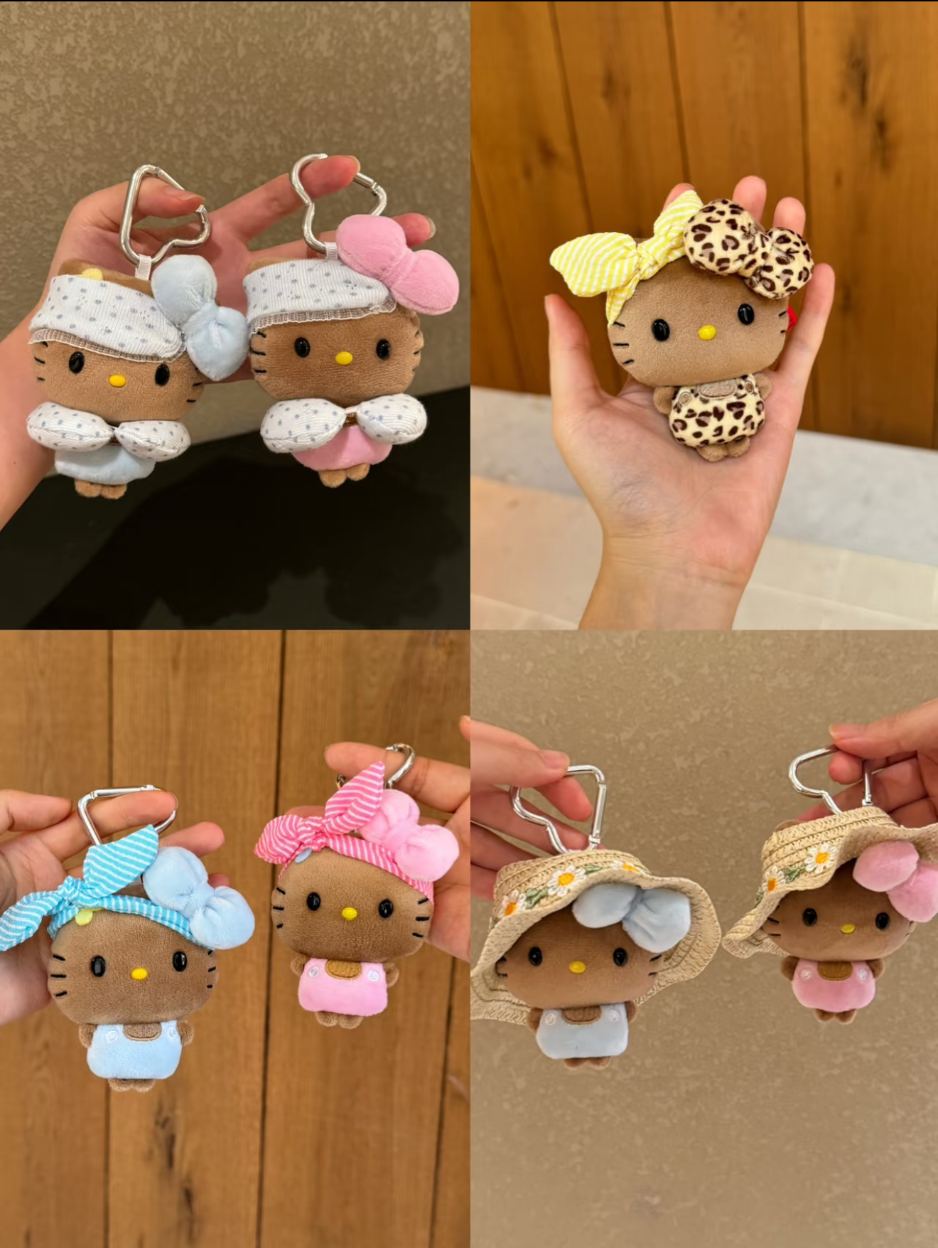 【Handmade】Hello Kitty plush toy bag charm key chain