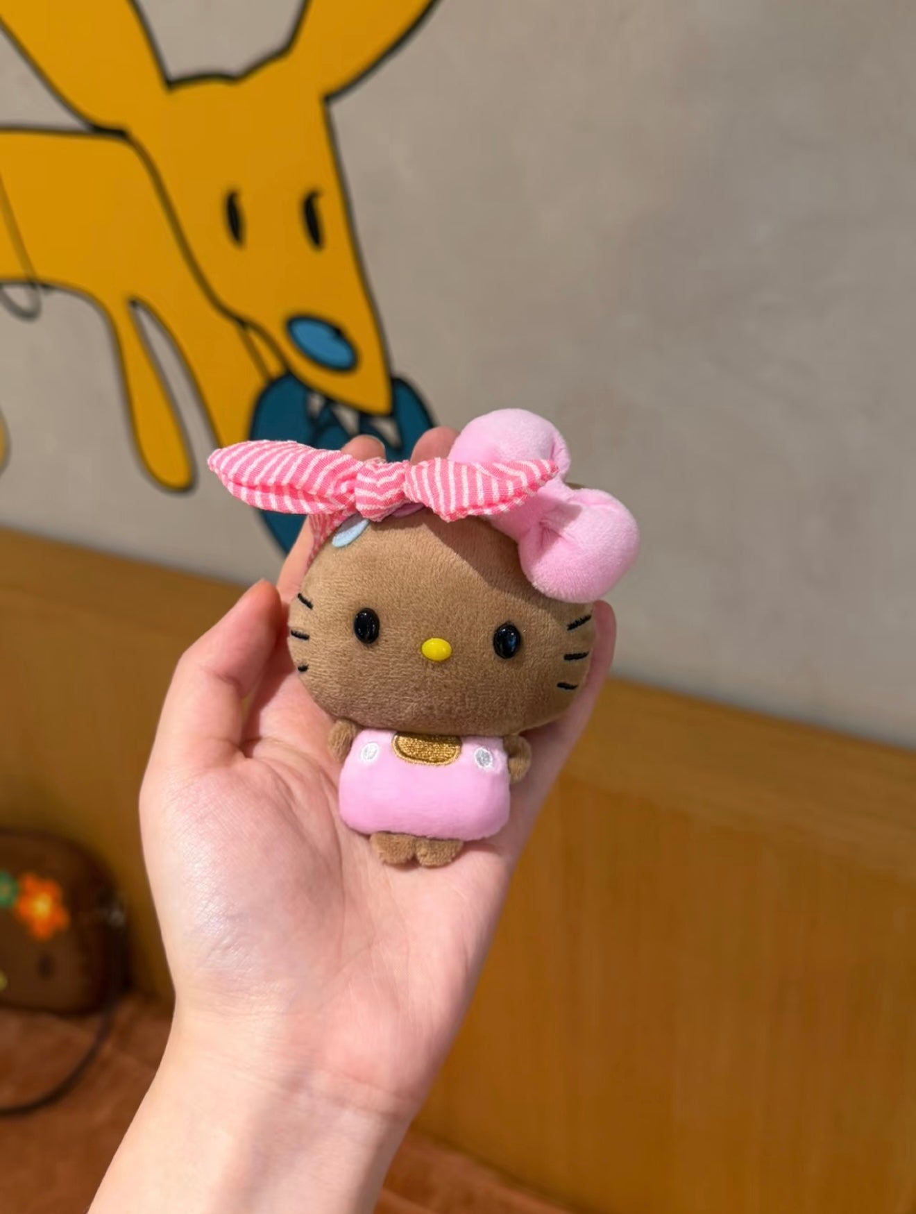 【Handmade】Hello Kitty plush toy bag charm key chain
