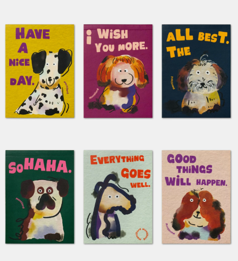 A6 Pocket Notebook with Dog Illustrations | Thick Waterproof Smooth Paper, Easy to Write