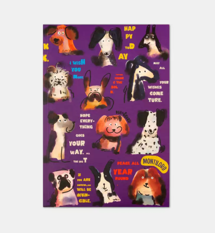 B5 Hardcover Notebook, Thick Premium Paper, Lined & Grid Inner Pages, Cute Dog Illustration Design