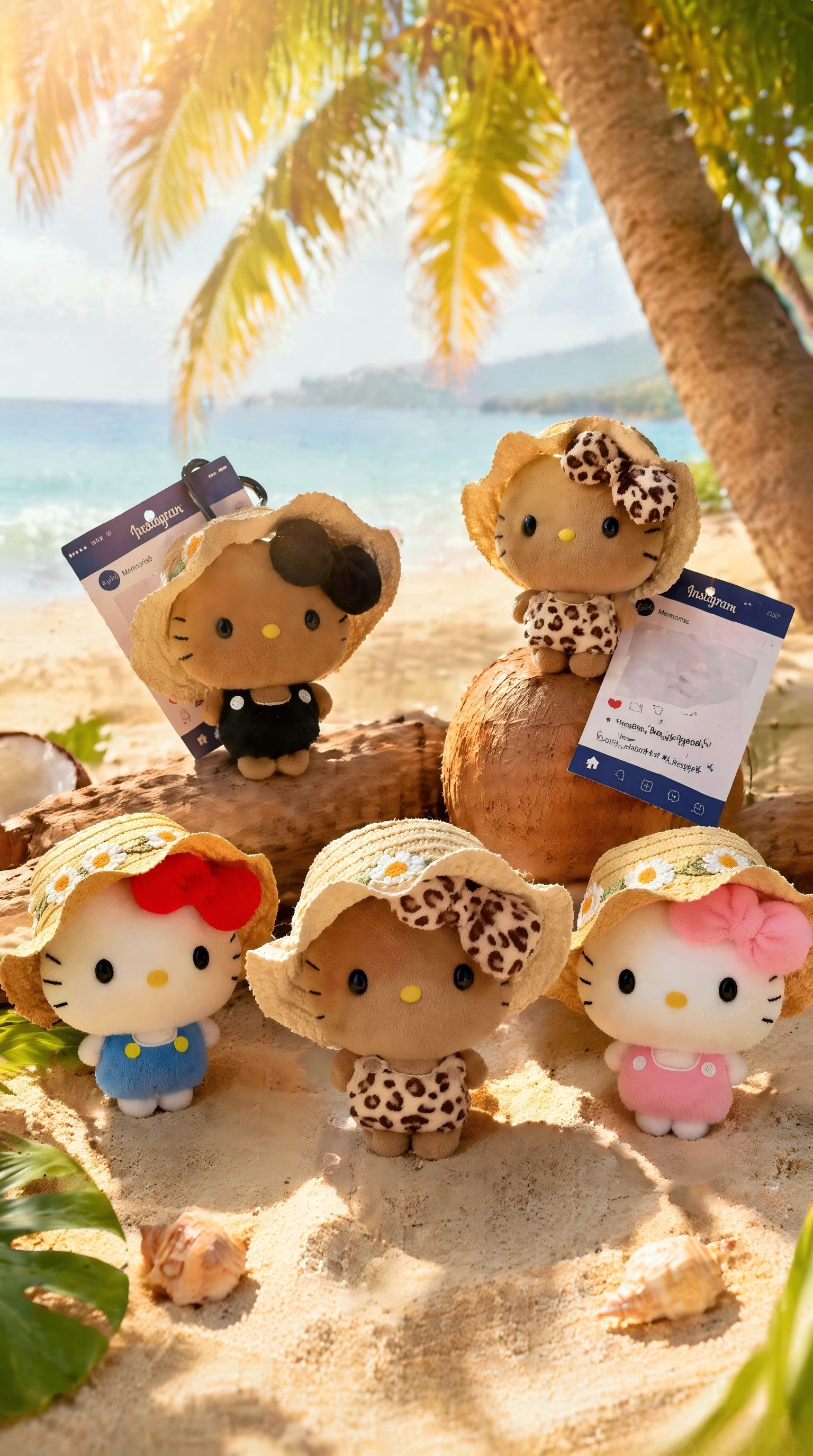 【Handmade】Hello Kitty plush toy bag charm key chain