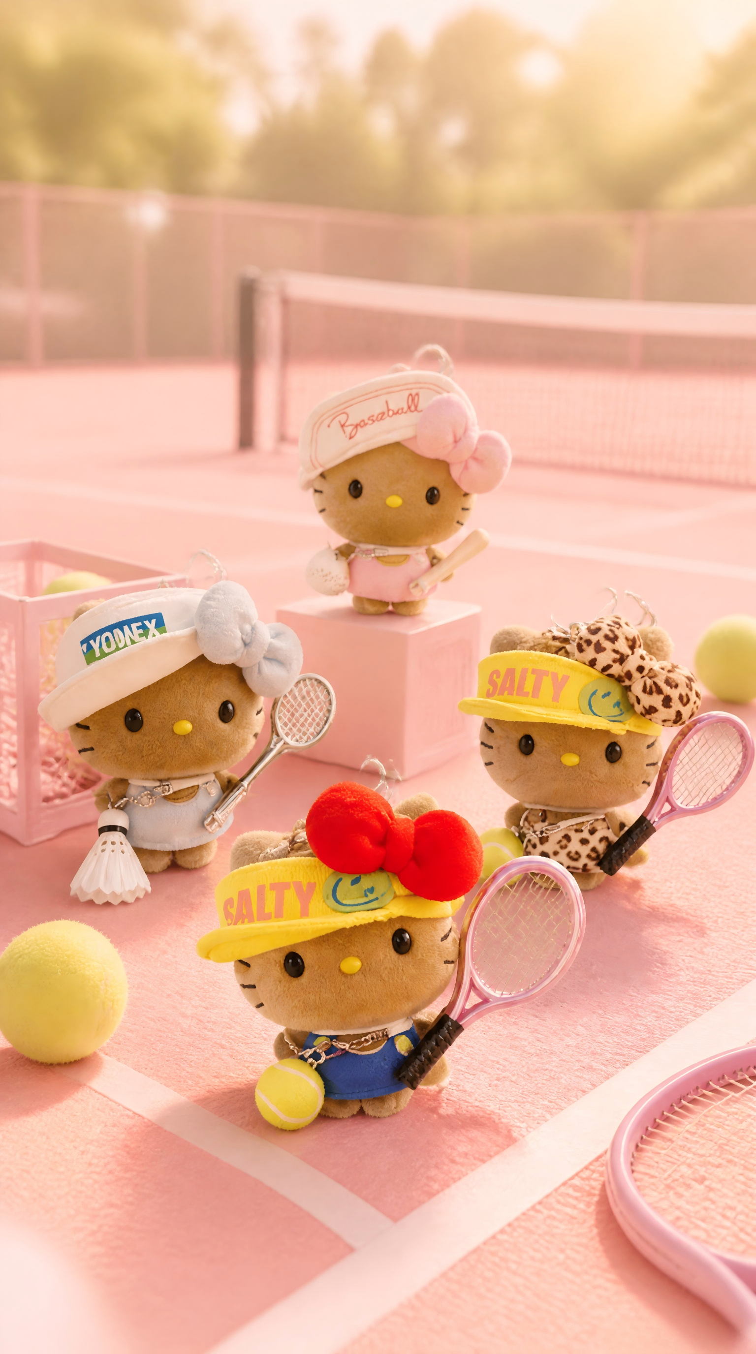 【Handmade】Hello Kitty plush toy bag charm
