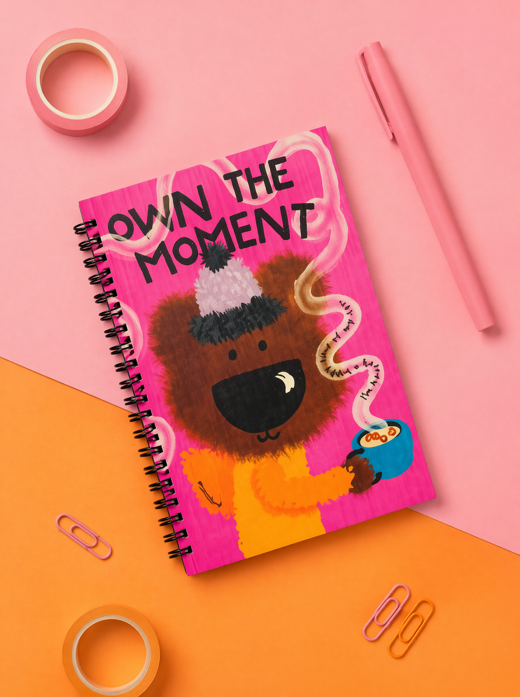 A5 Thick Coil Notebook, Baby Feeding & Birth Journal, Plus Thick Smooth Paper, Newborn & Postpartum Care Log, Ins-Style Mommy Diary for Nursing & Baby Growth, Record Every Loving Moment