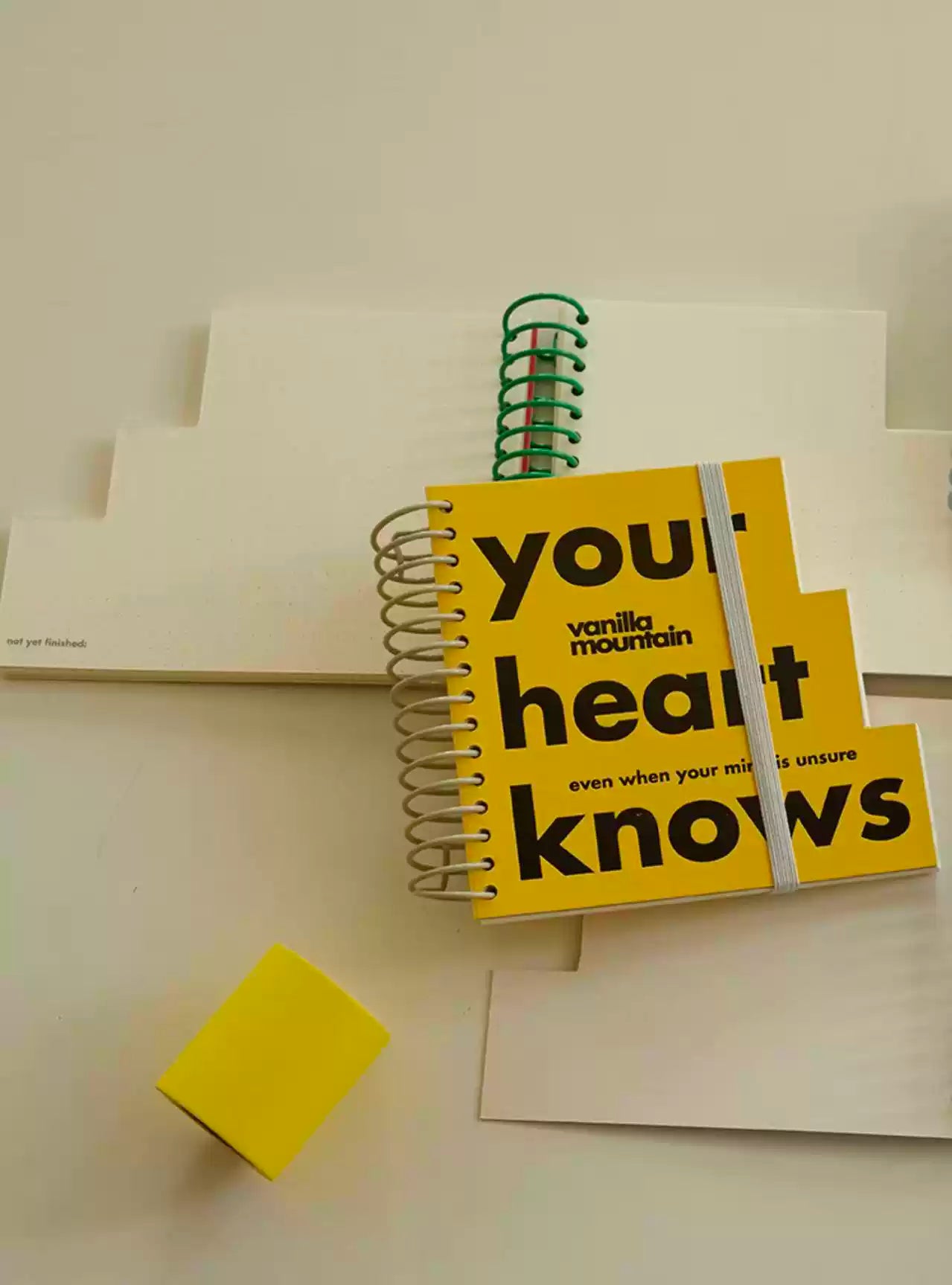 Your heart knows /spiral notebook