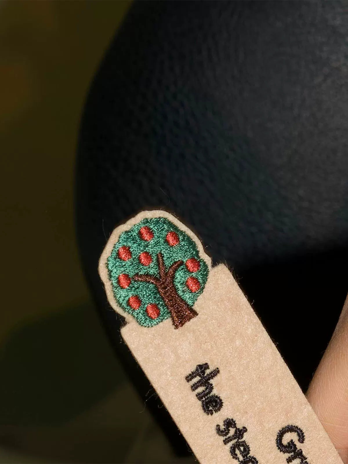 Embroidered bookmark/original design felt fabric bookmark