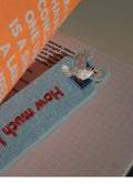 Embroidered bookmark/original design felt fabric bookmark