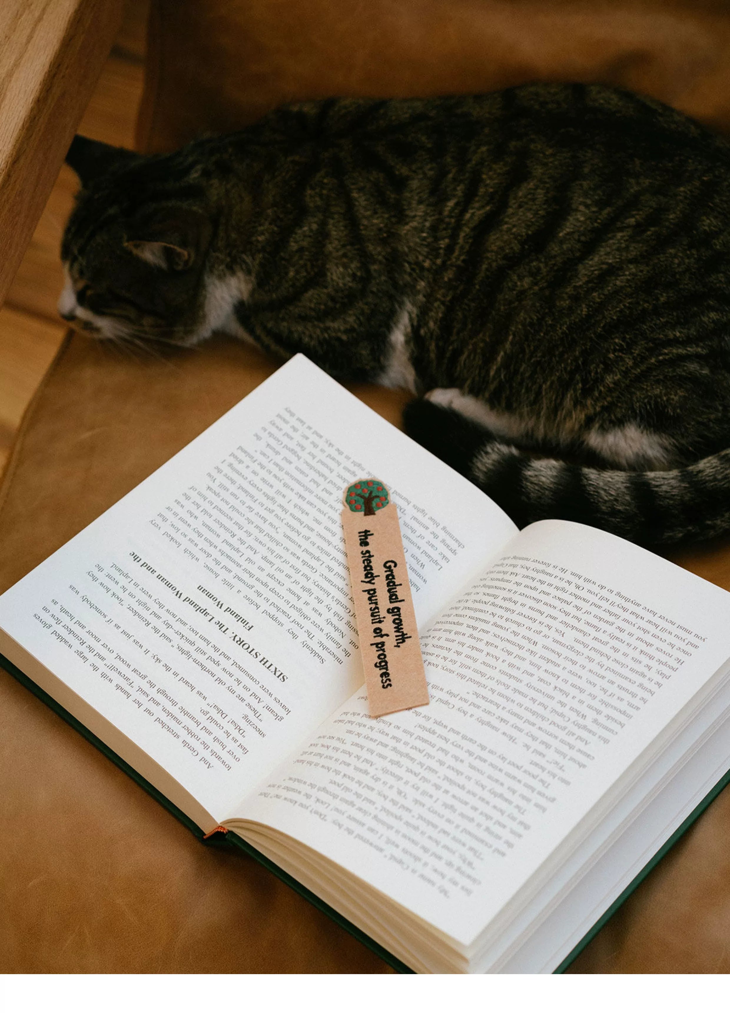 Embroidered bookmark/original design felt fabric bookmark